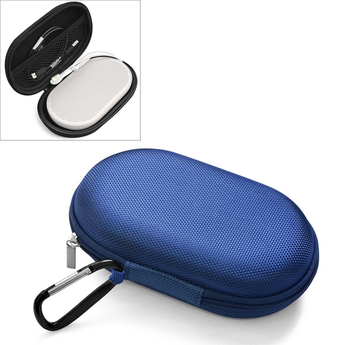 V562-L0263G7PI-202504251641-00 Protective Bag with Carabiner for b & o Beoplay P2 Bluetooth Speaker 2 Pcs - Blue - Image 1