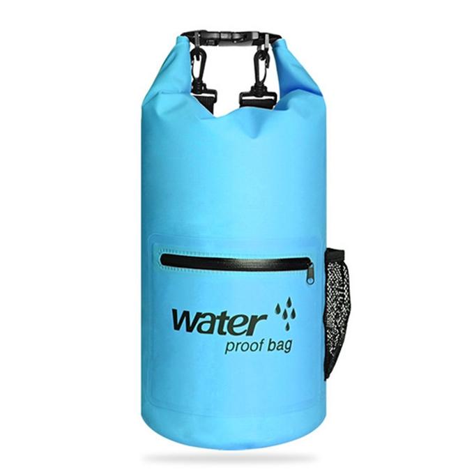 V562-L0685GO-202504251737-00 Waterproof Dual Shoulder Bag 20L Pvc Dry Sack For Outdoor Adventures - Blue - Image 1