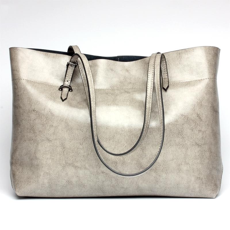 V562-L1035826650DBT-202505191706-00 Stylish Shoulder Tote For Women - Elephant Grey Horizontal Version - Image 1