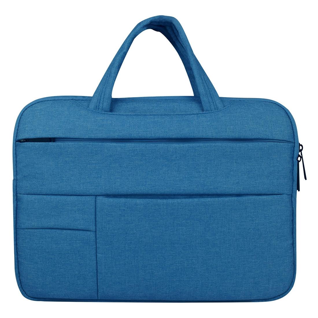 V562-L1756CH-202502282220-00 13.3 Inch Laptop Tablet Bag With Multiple Pockets And Soft Oxford Cloth Handle - Blue - Image 1