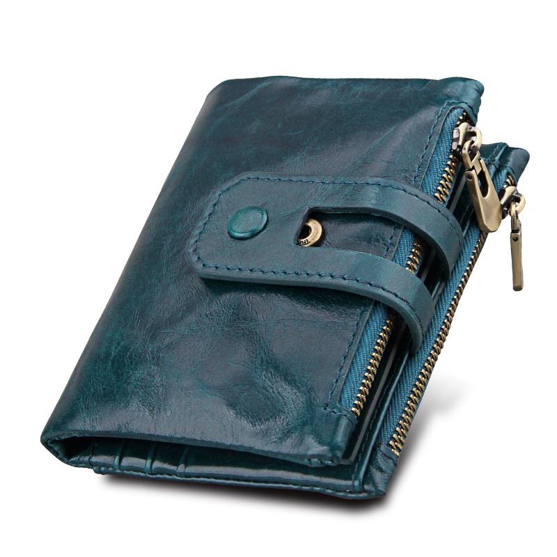 V562-L3801BCC-202502241435-00 Men Rfid Blocking Cowhide Leather Wallet - Crazy Horse Texture - Ccb1083L - Image 1