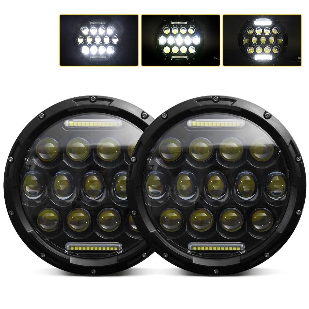 V562-LW4745SMC-202503052006-00 2 Pcs 7 Inch Dc10 - 48V 36W 6000K Harley Motorcycle Headlight With 12 Smd - 5630 - Led Lamps And 12 Crystal Lamp Beads White Light - Image 1