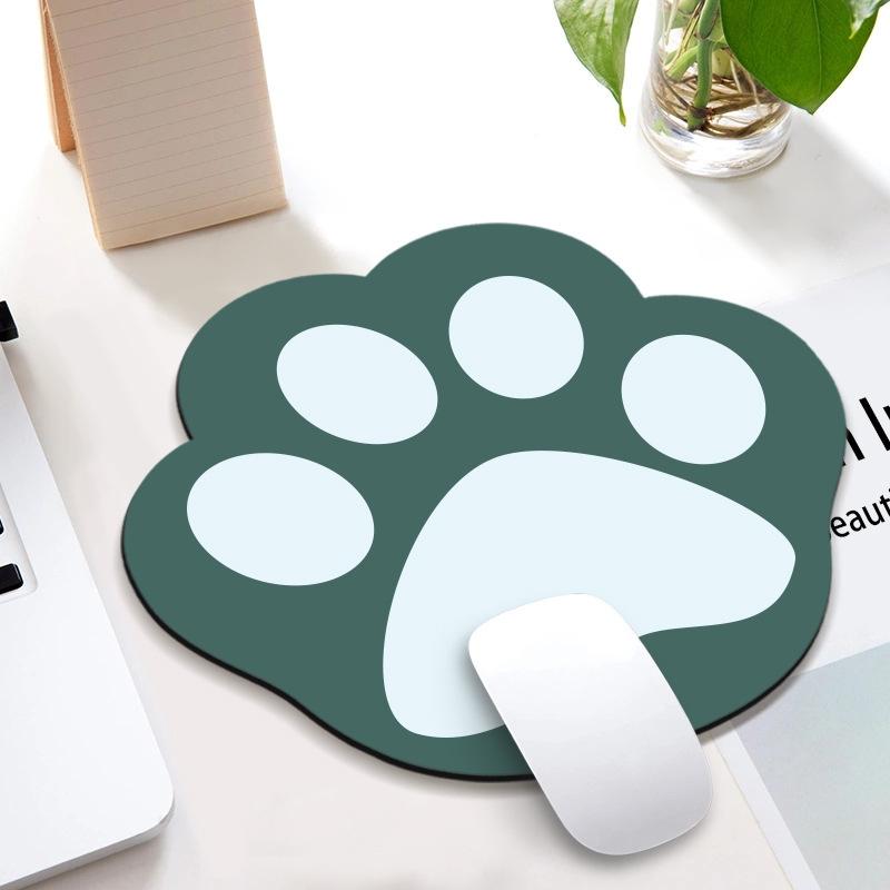 V562-O1042012750DBT-202505261505-00 3 Piece Cute Cartoon Cat Claw Mouse Pad Set 280 X 250 X 3Mm - Ink Green - Image 1