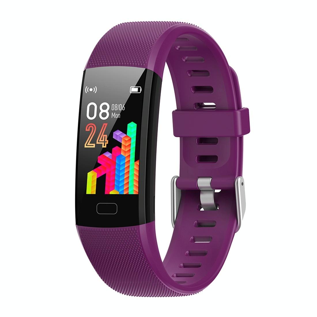 V562-P4074AC-202504252153-00 Smart Health Bracelet With Call Reminder And Monitoring - Purple - Image 1