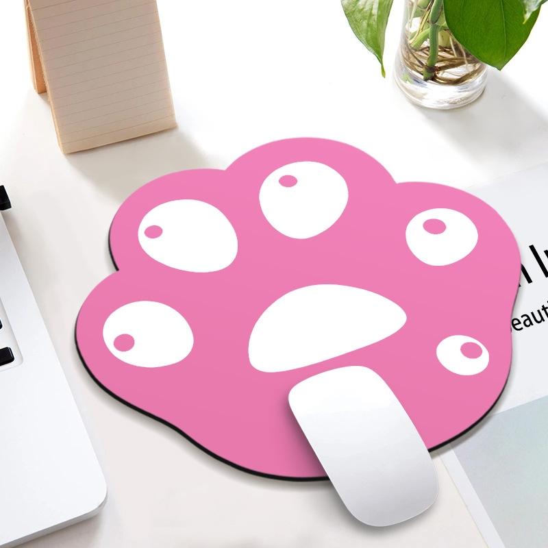 V562-Q1042012750DBT-202505261454-00 3 Piece Cute Cartoon Cat Claw Mouse Pad Set 280 X 250 X 3Mm - Deep Pink White - Image 1
