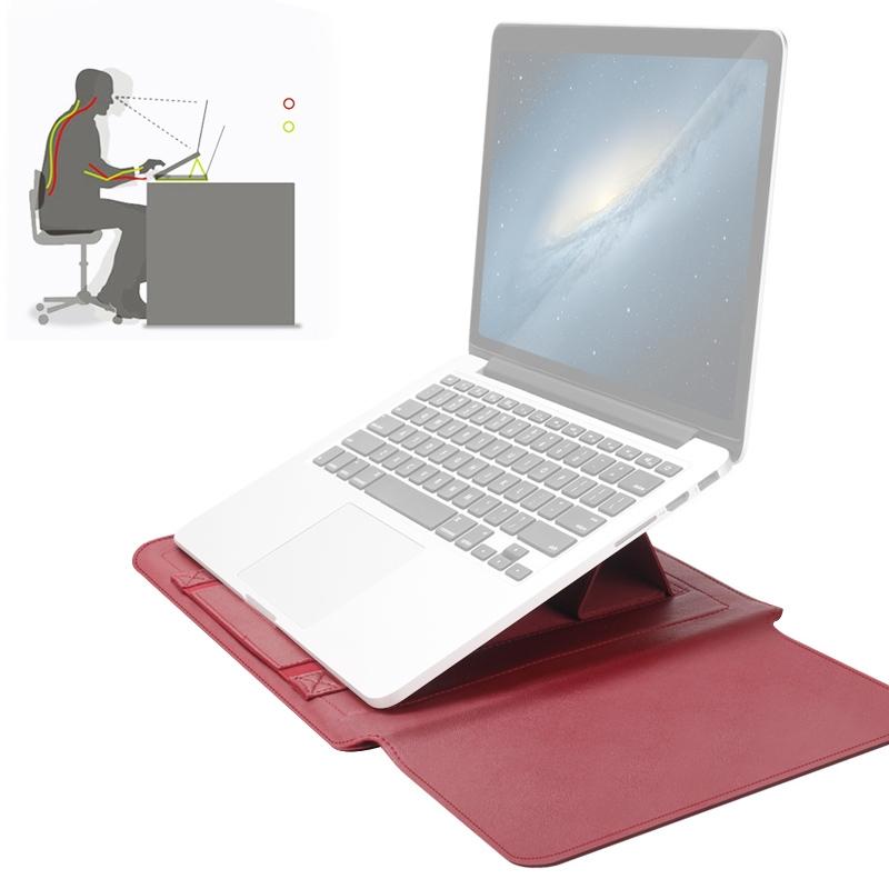 V562-R0901CBM-202504251832-00 Universal Waterproof Laptop Bag Set With Handle Stand Pen Holder Winders Mouse & Charger Bags - Red - Image 1