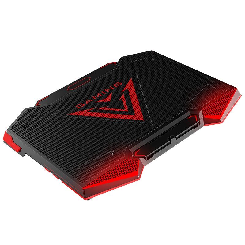 V562-R3268CP-202502271952-00 5-core Dual Port Laptop Stand with Cooling Fan - Red - Image 1