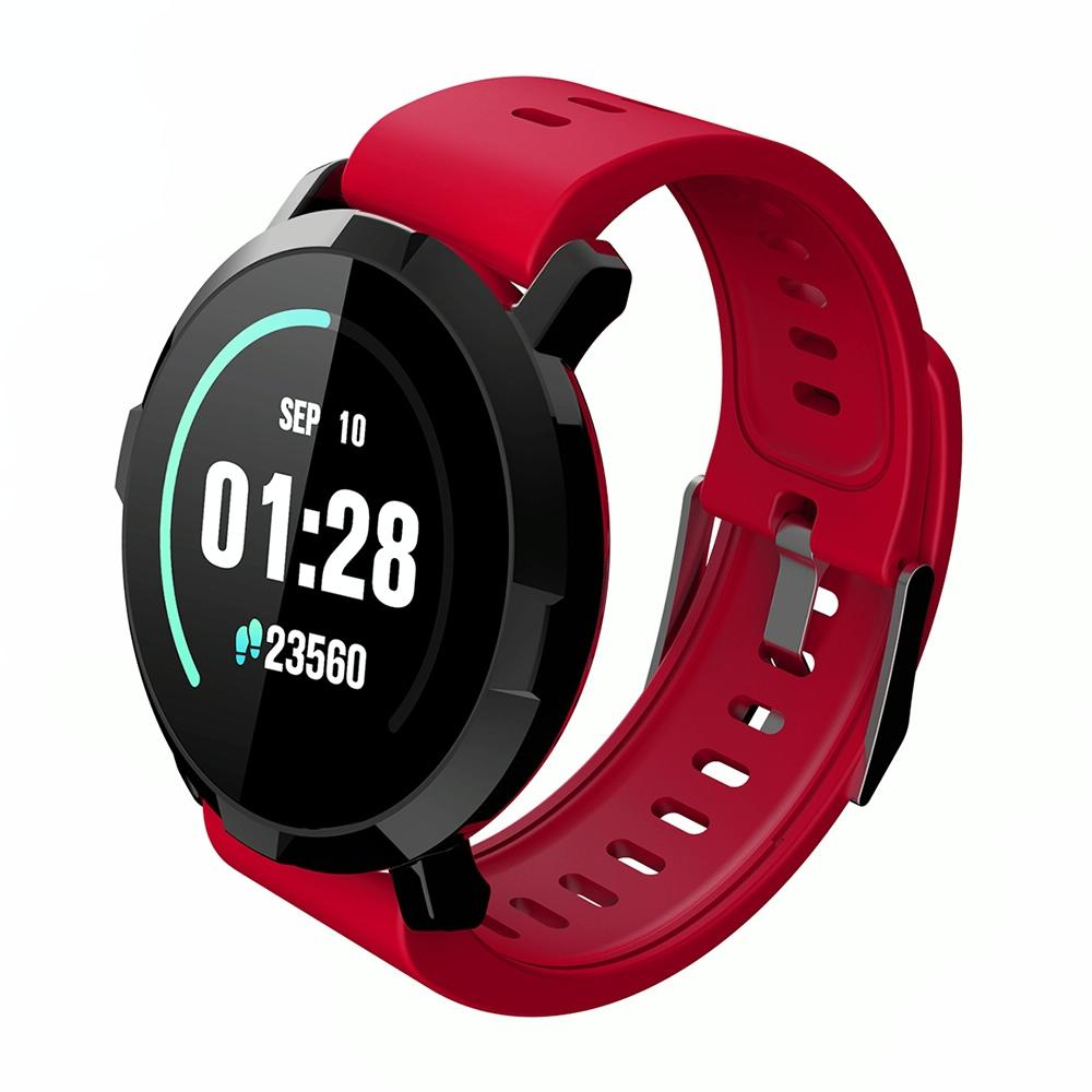 V562-R4540AC-202504252136-00 Waterproof Smart Bracelet With Heart Rate Monitor And Sleep Tracker - Red - Image 1