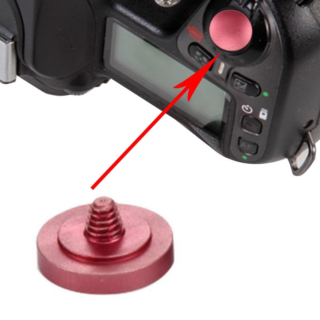 V562-R5781ACD-222250-00 Metal Camera Shutter Release Button - Universal - 11Mm Diameter 2Mm Thickness - Red - Image 1