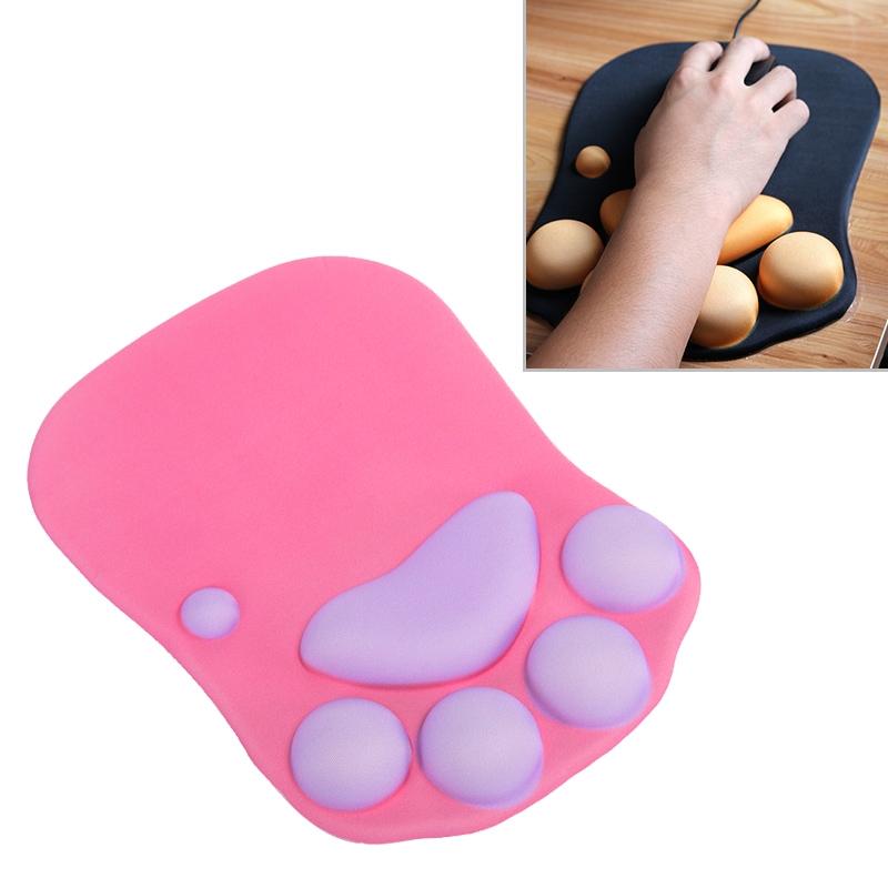 V562-RR3062BK-202505261228-00 Soft Non Slip Cat Claw Mouse Pad - Rose Red - Image 1