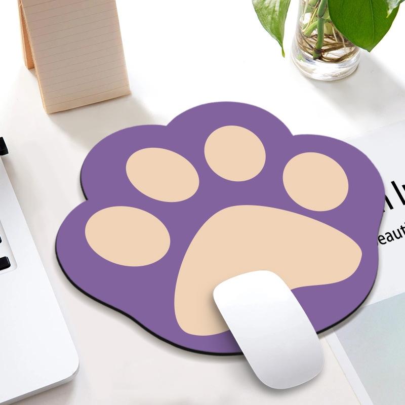 V562-S1042012750DBT-202505261505-00 3 Piece Cute Cartoon Cat Claw Mouse Pad Set 280 X 250 X 3Mm - Purple - Image 1