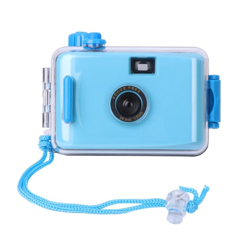 V562-TT3080ACD-202502241315-00 Waterproof Retro Film Camera for Kids - Mini Point-and-shoot 5m - Baby Blue - Image 1