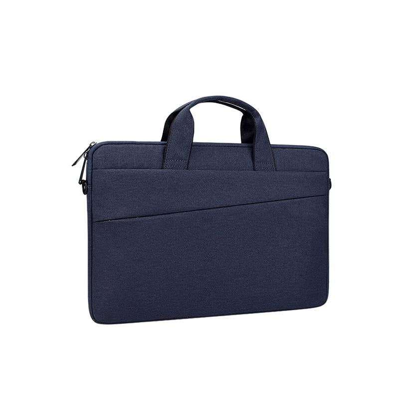V562-VN2856CBM-202502282145-00 Portable 13.3 Laptop / Tablet Bag With Dual Pockets And Soft Handle - Navy Blue - Image 1