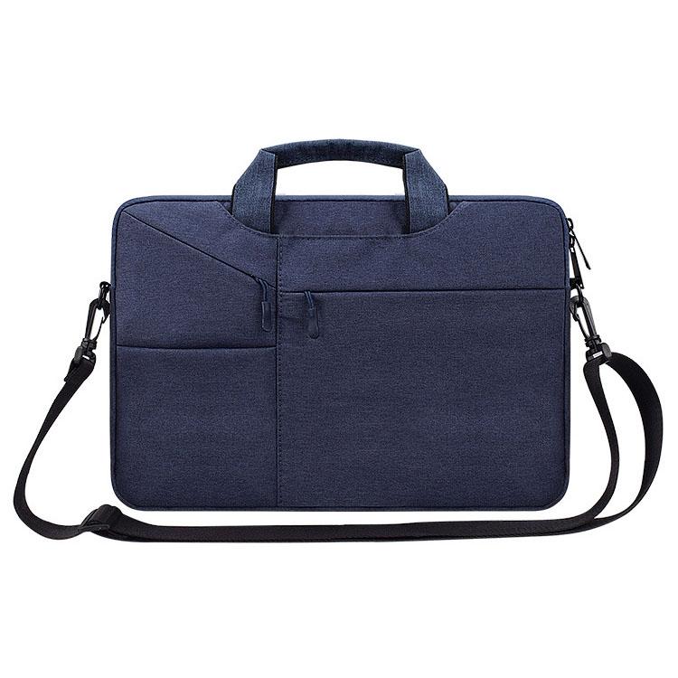 V562-VN9025BL-202502281825-00 15.6 Inch Laptop Handbag With Hidden Strap And Suitcase Belt - Waterproof And Tear-Resistant - Navy Blue - Image 1