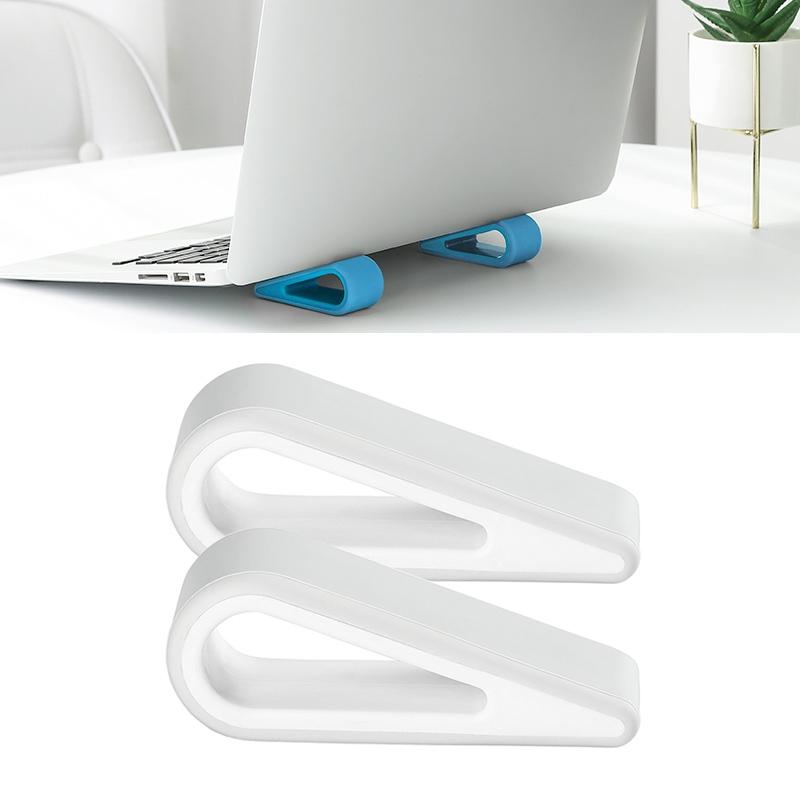 V562-W7168CP-202503041206-00 Adjustable Notebook Stand for Improved Cooling and Comfort - White - Image 1