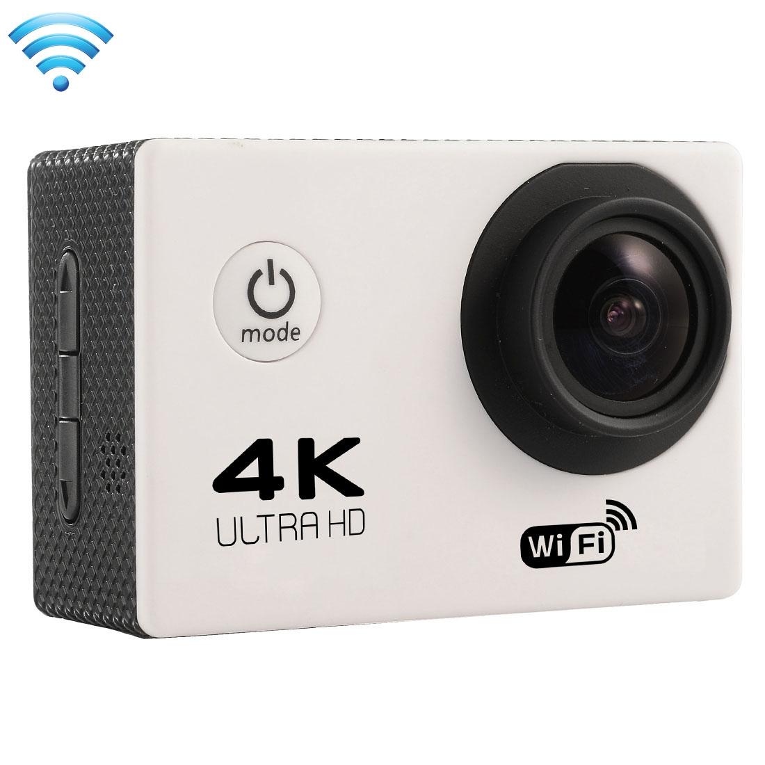 V562-W7800ACD-202502241352-00 170 Degree Wide Angle Wifi Action Camera with Waterproof Case - Supports 64gb Micro Sd - White - Image 1