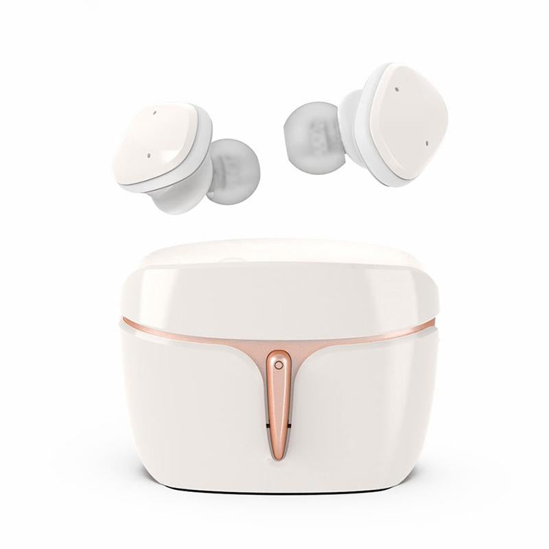 V562-W8211D6PI-202505222000-00 Waterproof True Wireless Bluetooth Earphones - Sports 5.0 - White - Image 1
