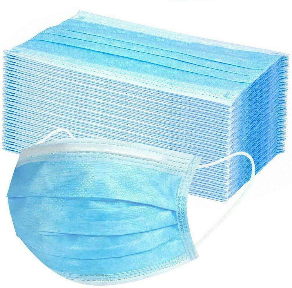 V563-0899110001-2PACKSOF50-202503051431-00 100x Disposable Surgical Face Mask Dust Mouth Guard 3 Ply Air Purifying - Image 1