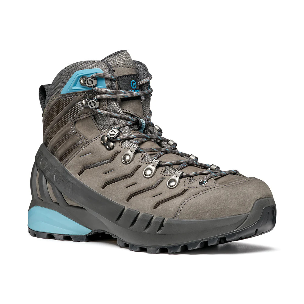 V563-10370711020-EU41-202503051811-00 Scarpa Womens Cyclone Gore-Tex Vibram Sole Boots Hiking Trekking Shoes - Grey/Arctic - EU 41 - Image 1