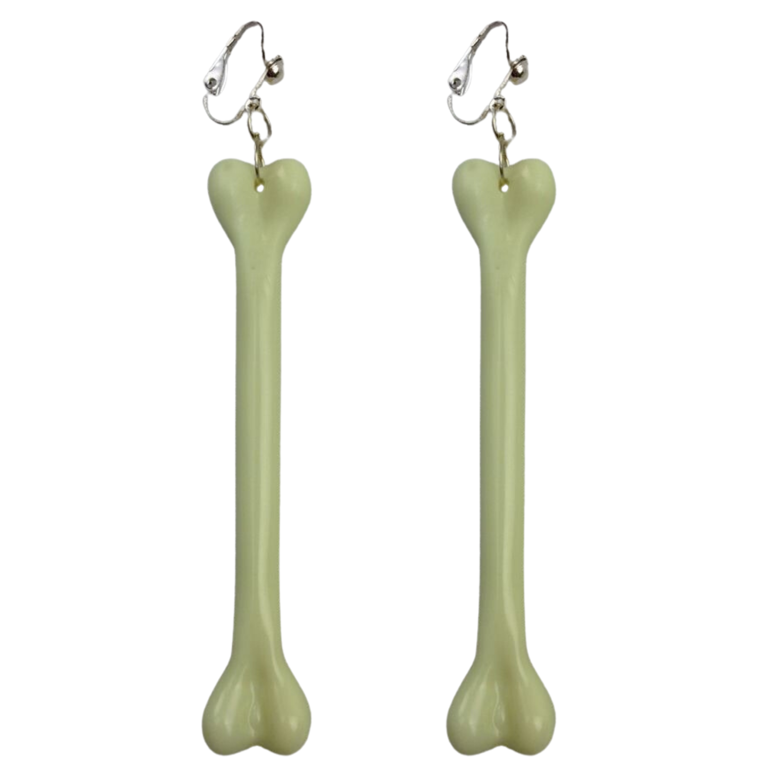 V563-16030-9_5CM-185132-00 Cavewoman EARRINGS Accessory Jewellery Ear Rings Dress Costume Medieval Bones - Longer (9.5cm approx) - Image 1