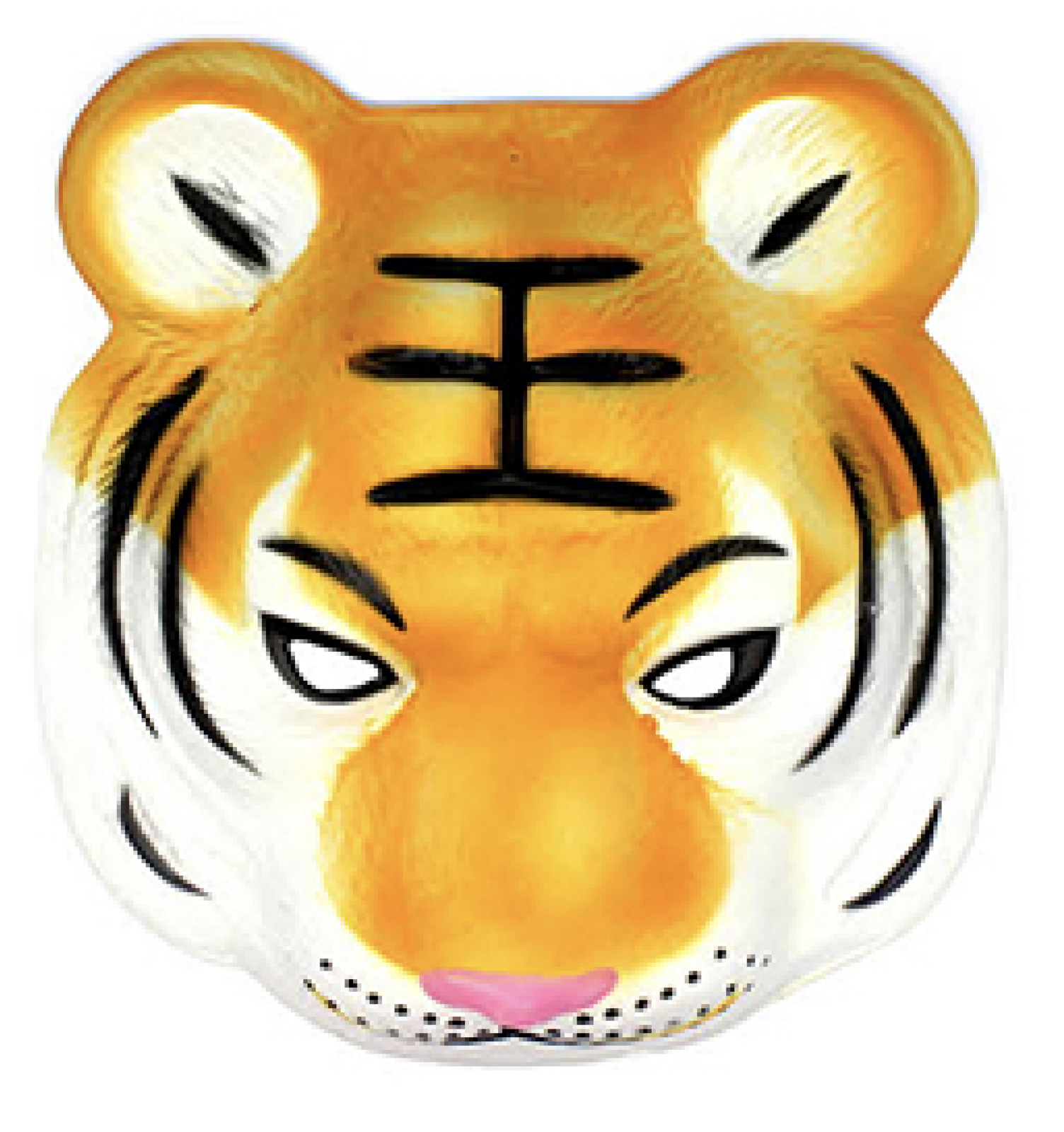 V563-17600-TIGER-184238-00 Animal Head Face Mask Halloween Costume Party Toys Adult Kids - Tiger - Image 1