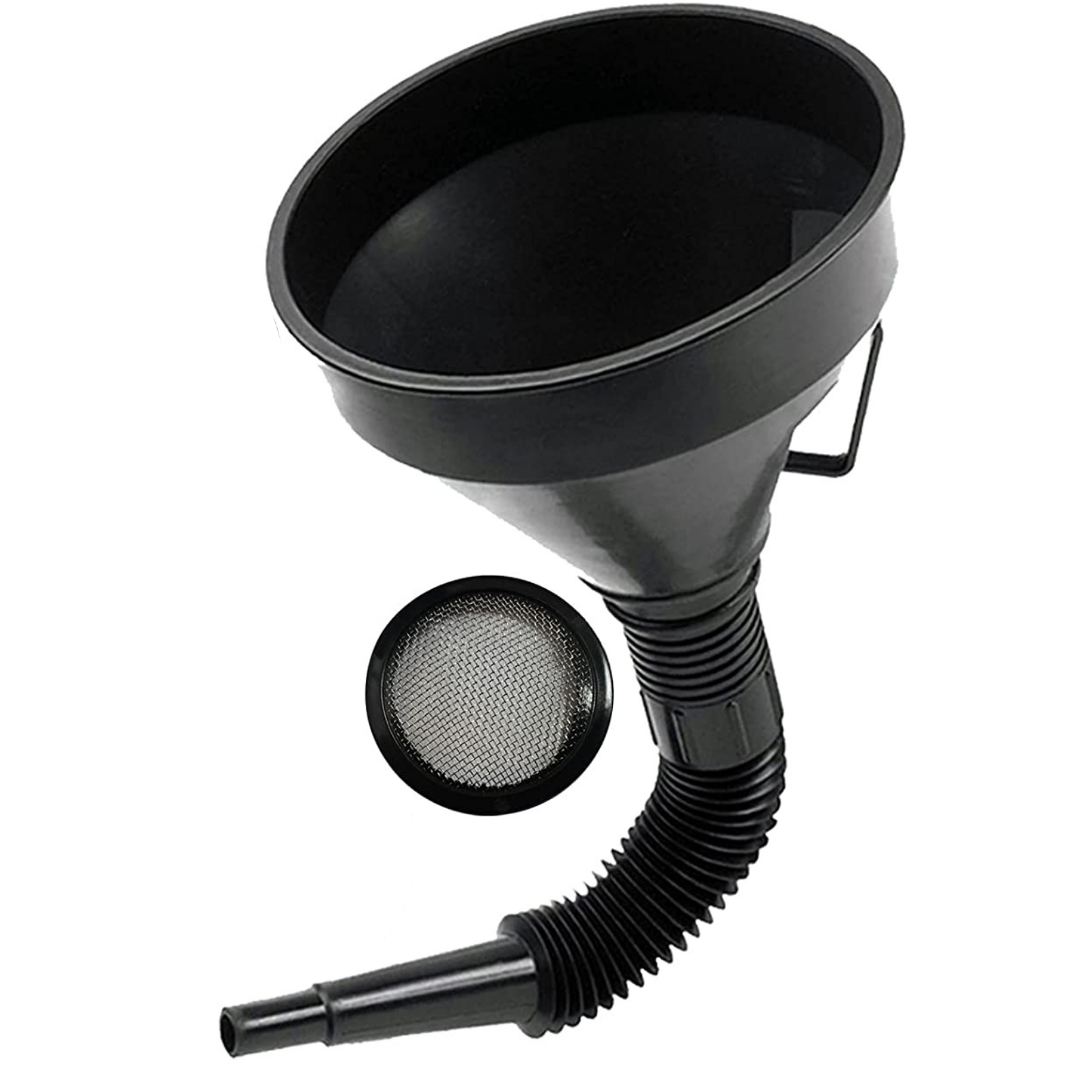 V563-1961-204932-00 1x Car Auto Motorcycle Plastic Flexible Spout Gas Oil Water Fuel Funnel Tool Kit - Image 1