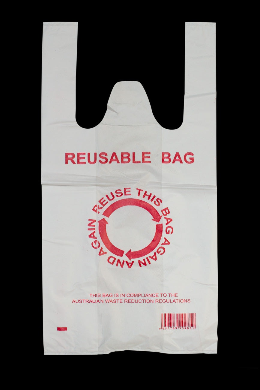 V563-1BOX-LF2700-S-202503051415-00 900pcs 22×42cm Eco Design Reusable Plastic Singlet Shopping Bags Grocery Carry Checkout - Image 1