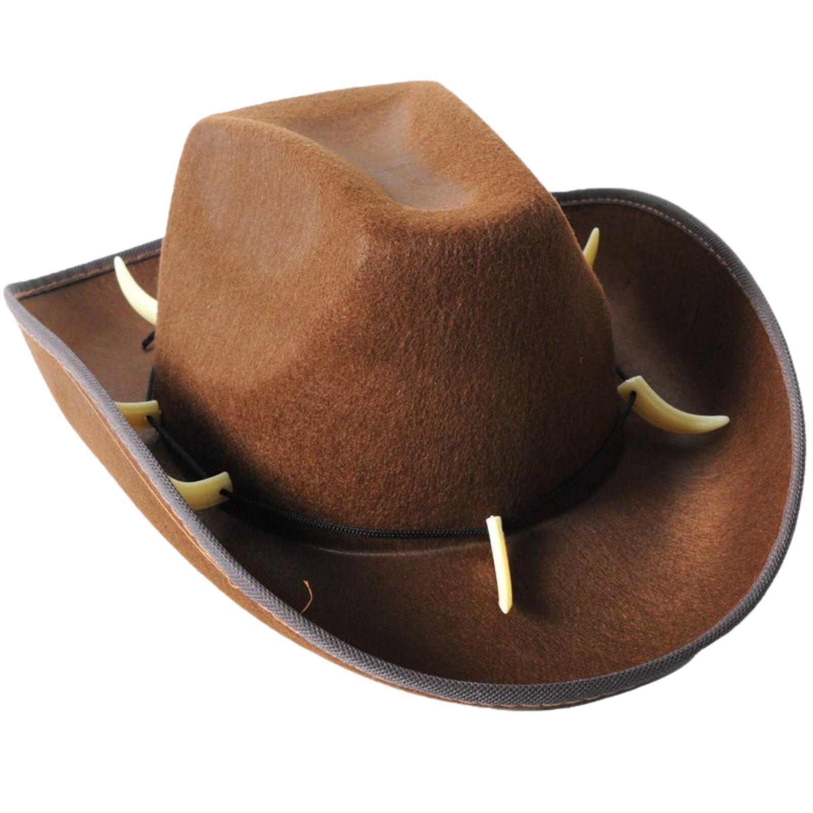 V563-21287-02-202503030853-00 Crocodile Dundee-Style Brown Cowboy Hat – Outback-Inspired with Adjustable Chin Cord - Image 1