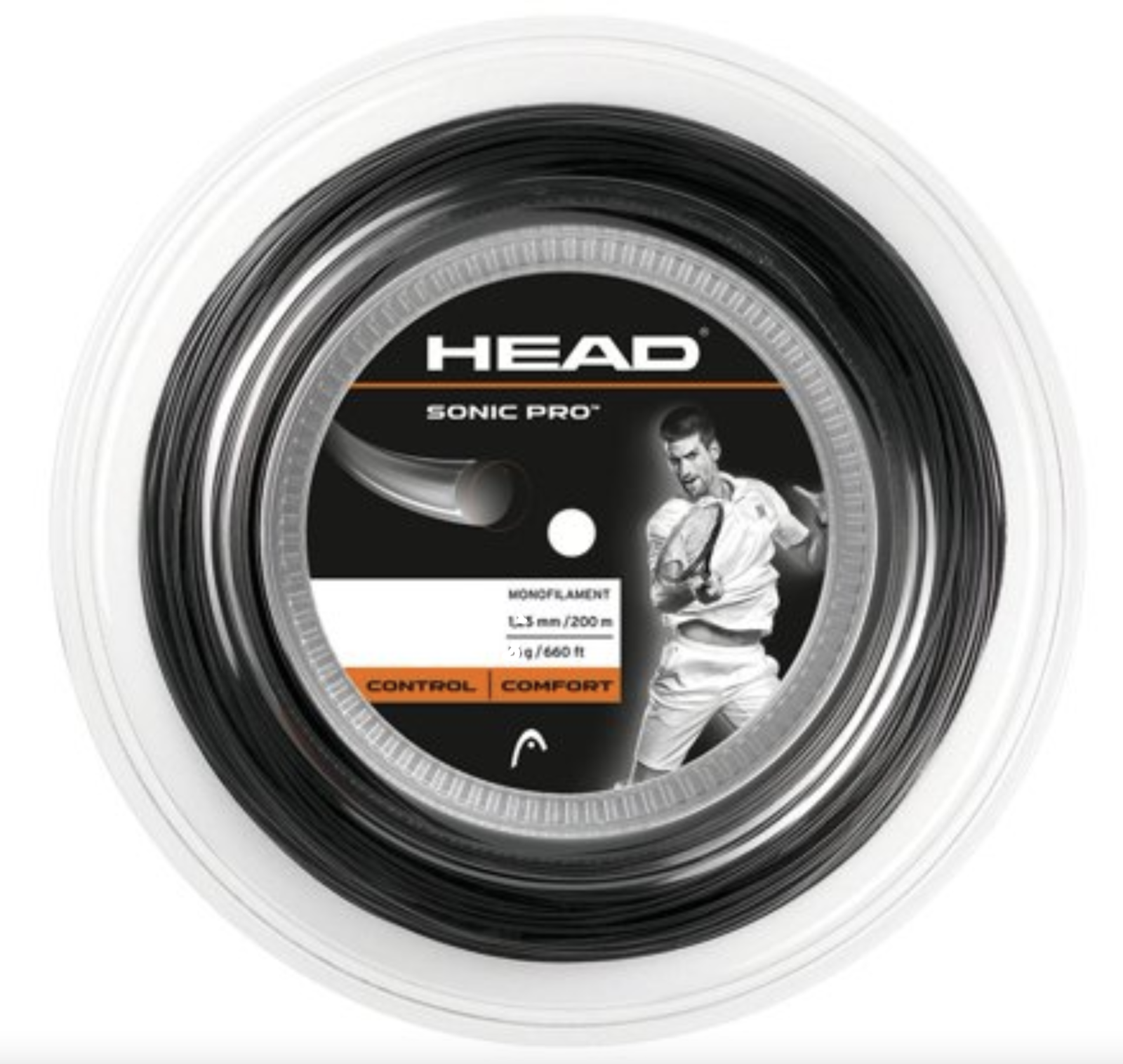 V563-281128-16BK-11-N-149421-00 Head Sonic Pro Reel 200m 16g 1.3mm Tennis String Control Comfort - Image 1