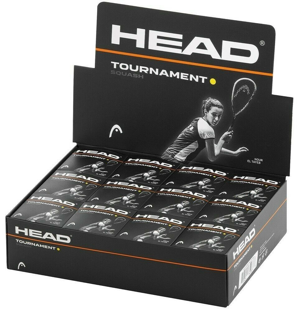 V563-287326-12PK-202503261220-00 HEAD Tournament Squash Ball Advanced Training Competition Bulk Dozen - 12 Balls - Image 1