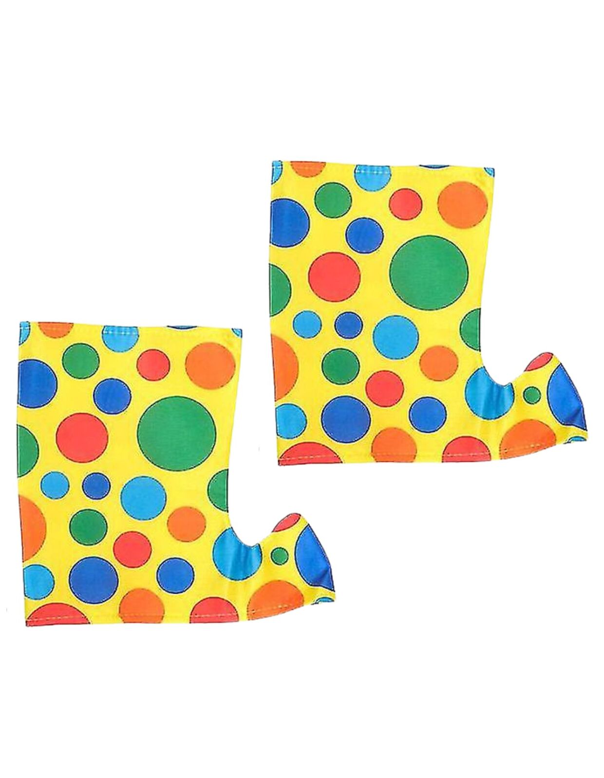 V563-3043-185589-00 CLOWN BOOTS Shoe Covers Jester Elf Costume Party Halloween Shoes - Image 1