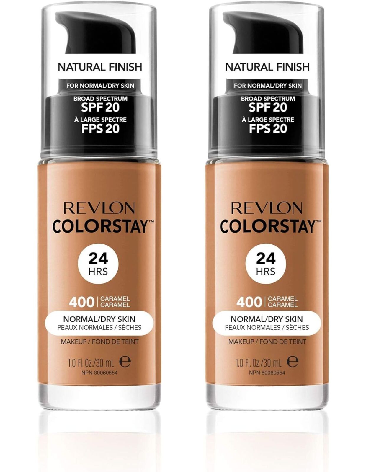 V563-309974677110-2PCS-205083-00 2x Revlon 30ml ColorStay Makeup for Normal/Dry Skin - Caramel 400 - Image 1