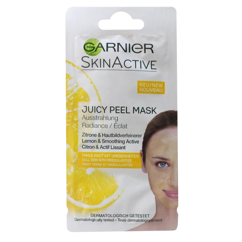 V563-3600542032551-1PCS-202506020830-00 GARNIER 8mL SKINACTIVE JUICY PEEL MASK LEMON & SMOOTHING ACTIVE - Image 1