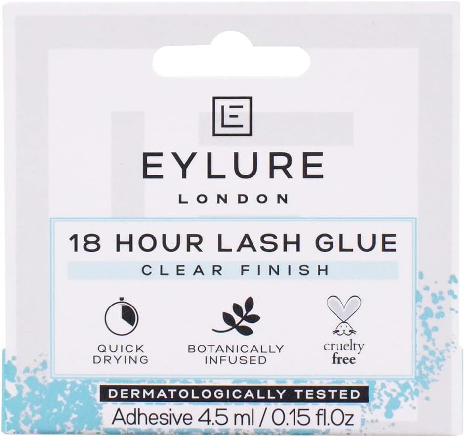 V563-5011522155029-202506241241-00 Eylure London Eyelashes 4.5ml 18 Hour Lash Glue Clear Finish - Image 1