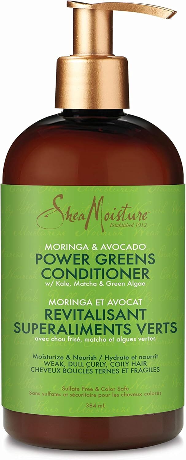 V563-764302015086-215820-00 Shea Moisture Moringa & Avocado Power Greens Conditioner 384ml - Image 1