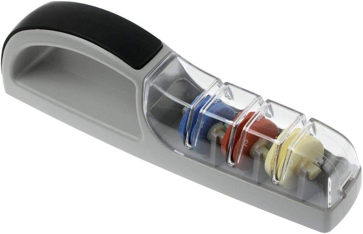 V563-79726-204979-00 MinoSharp Plus 3-Stage Ceramic Water Sharpener 550/GB for Global Knives Knife - Image 1