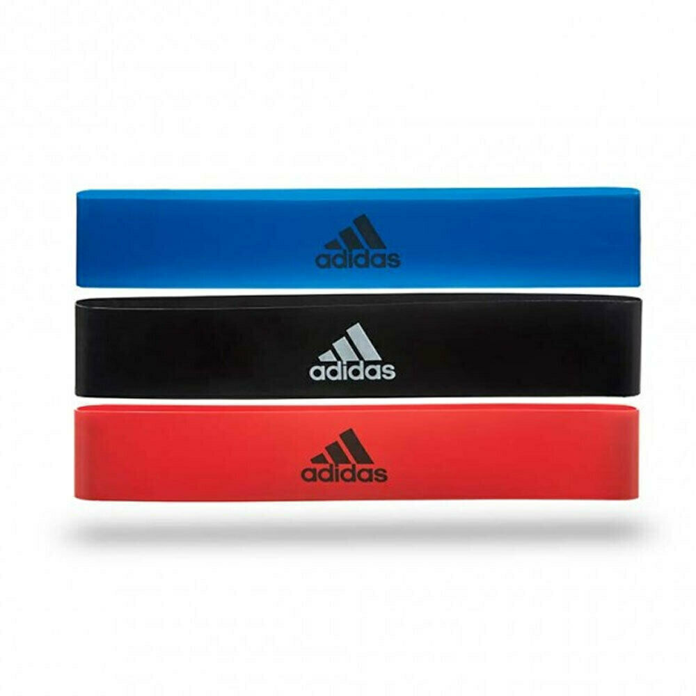 V563-ADTB-10606-150292-00 Adidas Mini Resistance Bands Yoga Fitness Workout Exercise Training Loop Set - Image 1