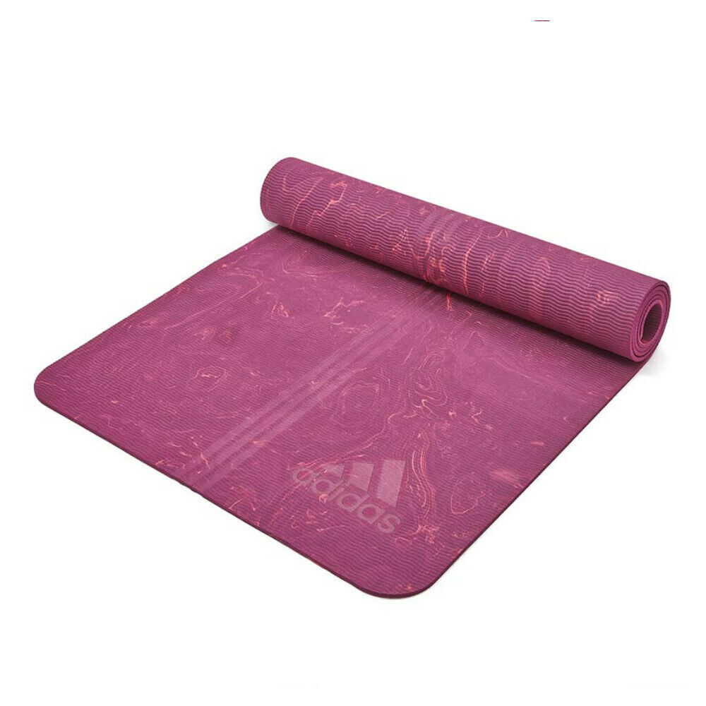 V563-ADYG-10500PK-150341-00 Adidas Premium 5mm Camo Sports Home/Gym Fitness Exercise Yoga Mat Power Berry - Image 1
