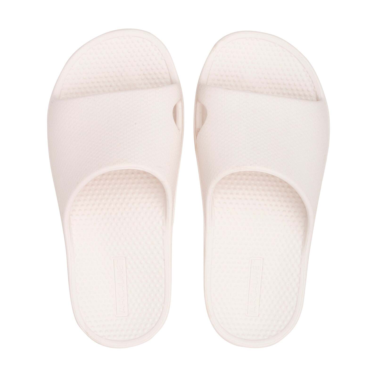 V563-AHS00101-40-202503052050-00 Archline Rebound Orthotic Slides Flip Flop Thongs Slip On Arch Support - White - Euro 40 - Image 1