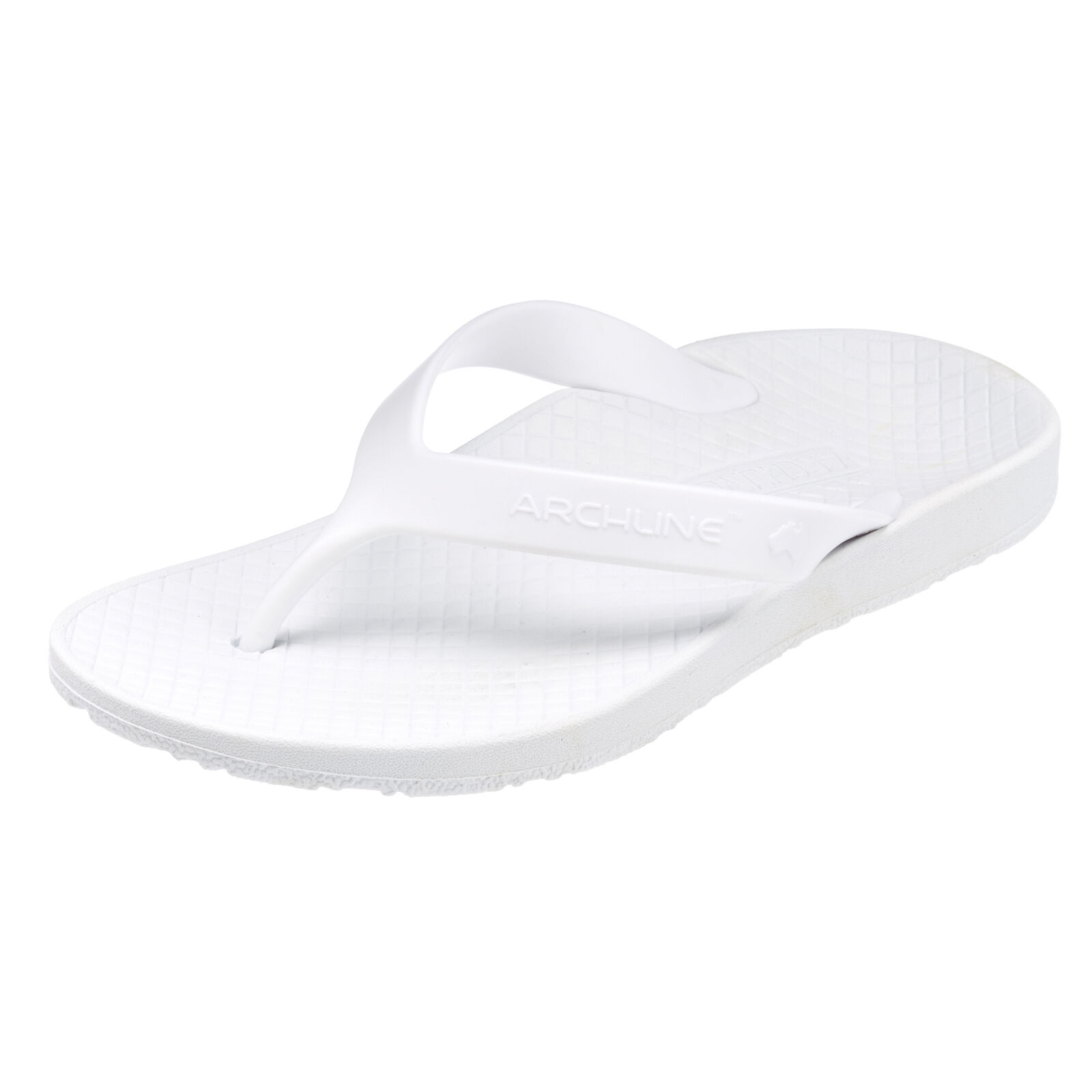 V563-ARCHLINE-THNGS-WH-WH-41-202507251140-00 ARCHLINE Orthotic Thongs Arch Support Shoes Footwear Flip Flops Orthopedic - White/White - EUR 41 - Image 1