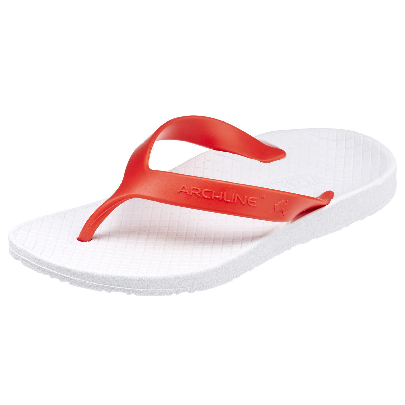 V563-ARCHLINE-THNGS-WHT-RED-36-202507251150-00 ARCHLINE Orthotic Thongs Arch Support Shoes Footwear Flip Flops Orthopedic - White/Red - EUR 36 - Image 1