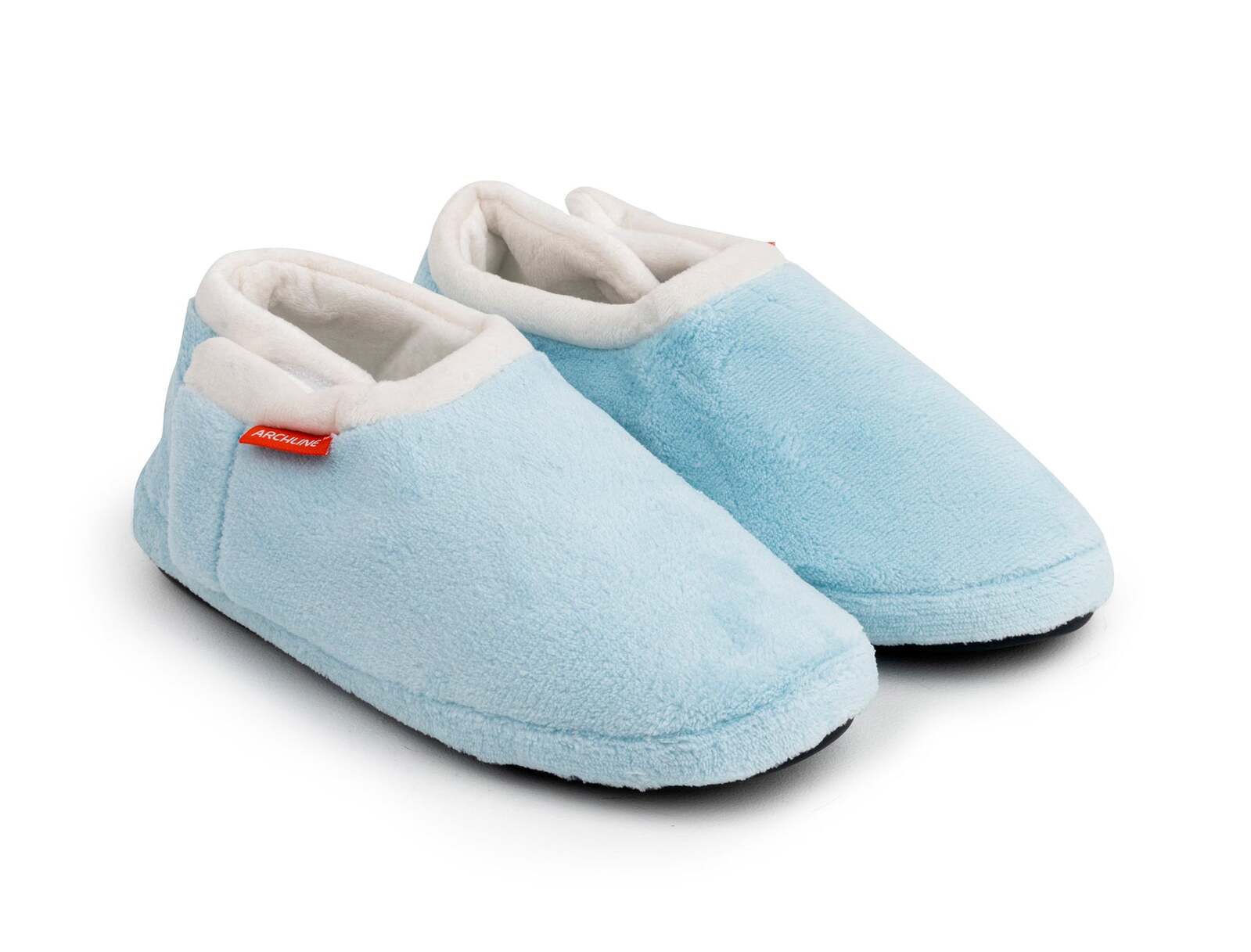 V563-AS601-SKYBLUE-42-202503051810-00 ARCHLINE Orthotic Slippers Closed Scuffs Pain Relief Moccasins - Sky Blue - EUR 42 - Image 1