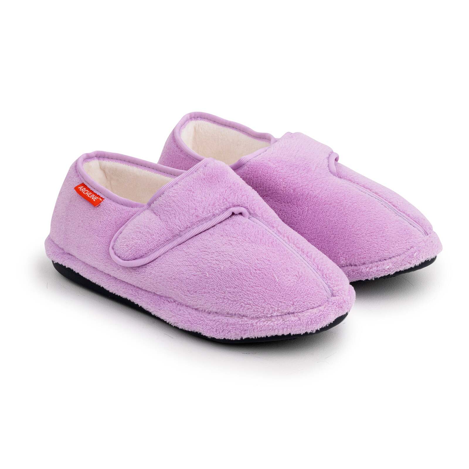 V563-AS713-43-202503051910-00 ARCHLINE Orthotic Plus Slippers Closed Scuffs Pain Relief Moccasins - Lilac - EU 43 - Image 1