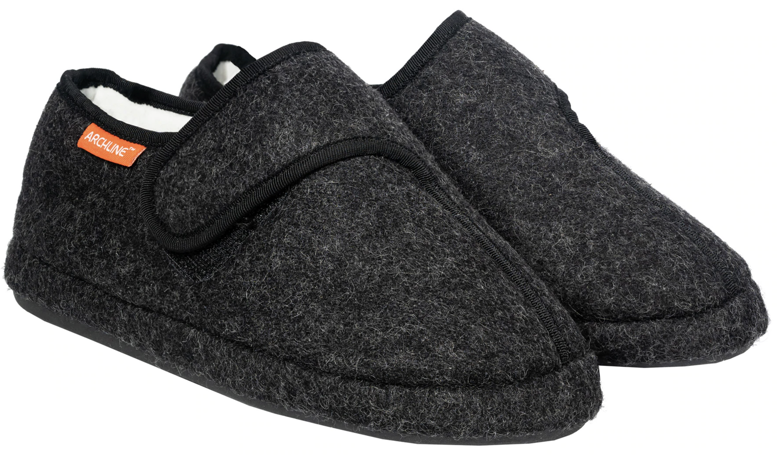 V563-AS801-CHARCOAL-37-140041-00 ARCHLINE Orthotic Plus Slippers Closed Scuffs Pain Relief Moccasins - EUR 37 - Image 1