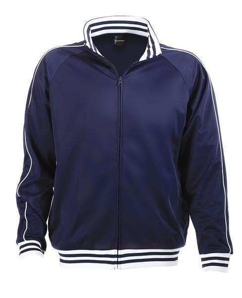 V563-B06-NVY-3XL-149496-00 Identitee Mens Varsity Track Suit Top Jacket Jumper Long Sleeve Sunset Urban Casual - Navy - XXX-Large - Image 1