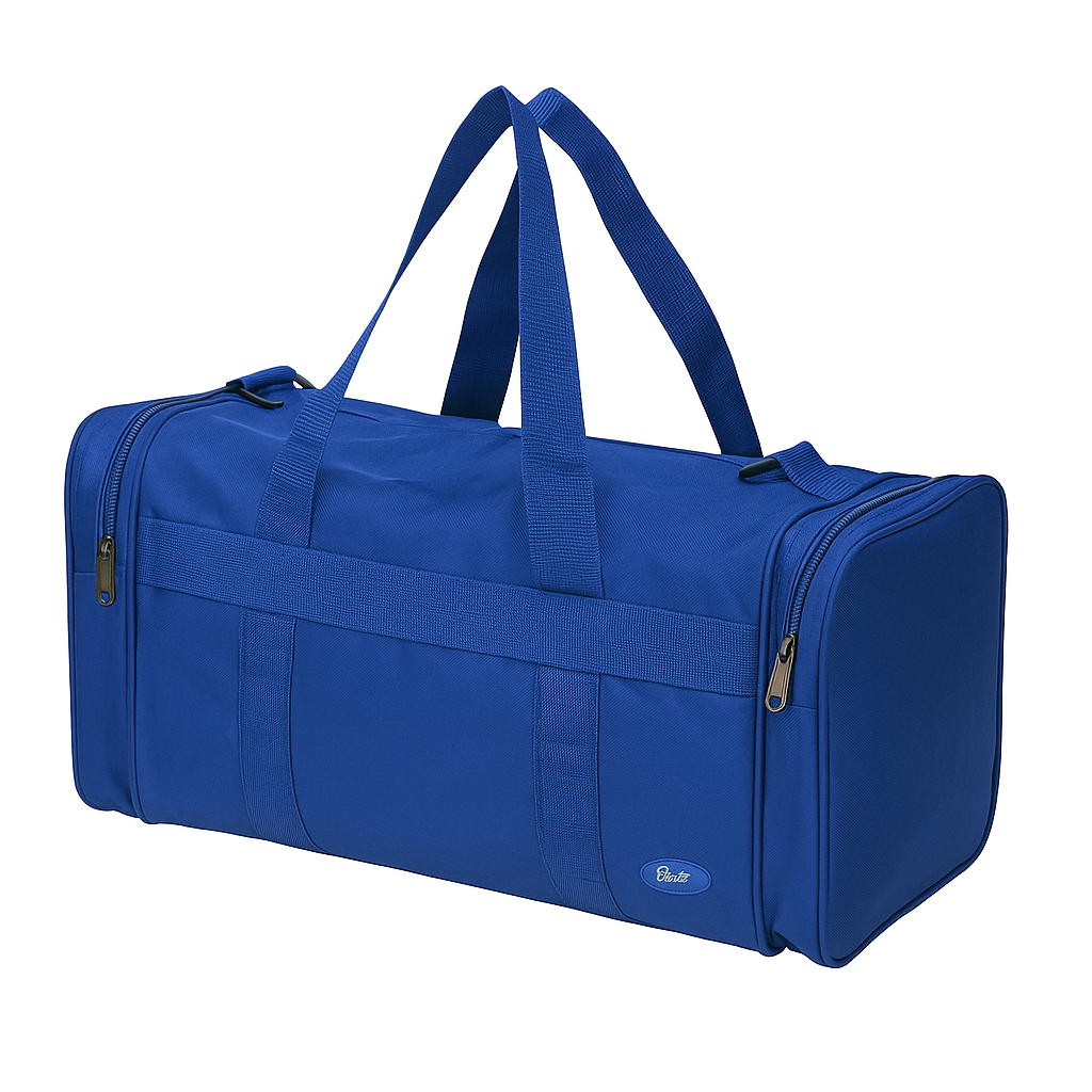V563-B8107-ROYAL-202506201819-00 28L Travel Foldable Duffel Bag Gym Sports Luggage Foldaway School Bags - Royal Blue - Image 1