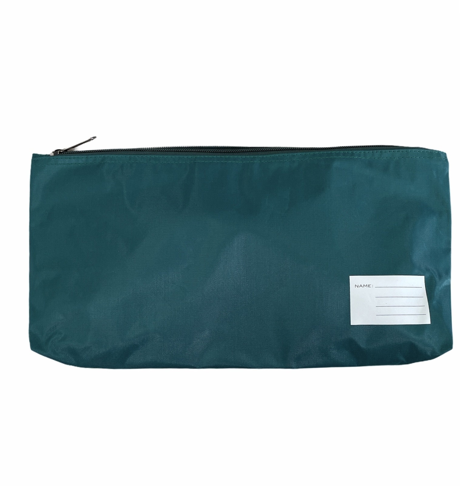 V563-B8110-BOTTLE-205163-00 Large Capacity School Stationery Pen Pencil Case Bag - Bottle Green - Image 1