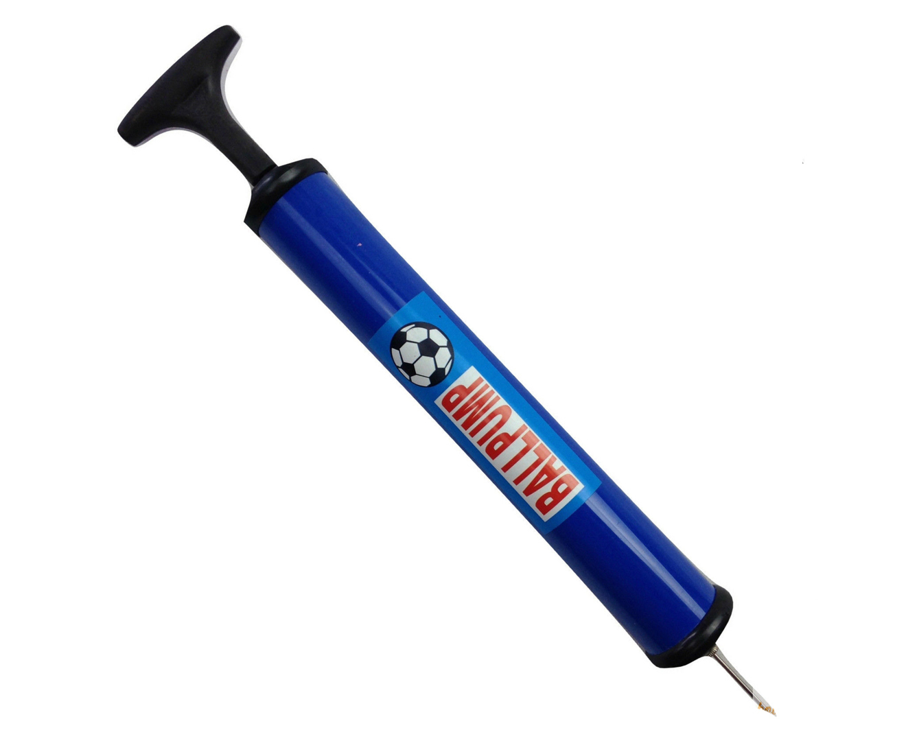 V563-BALLPUMP-28CM-149451-00 BALL PUMP Air Inflator Soccer Basketball Football Needle Fitness Portable - Image 1