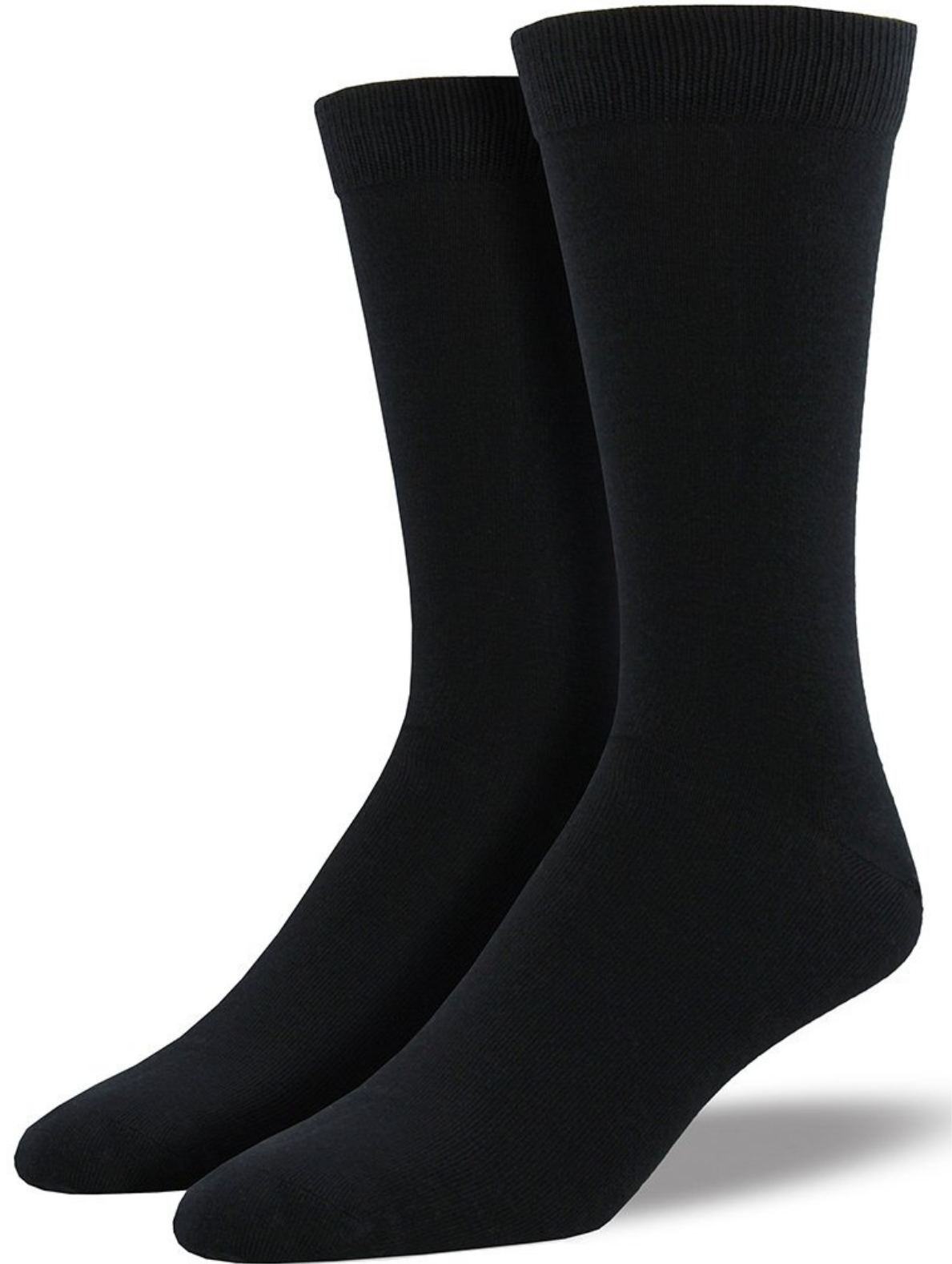 V563-BMBLSETOP-1PAIR-BLK-11_14-202503030905-00 1 Pair Premium Bamboo Loose Top Socks Diabetic Diabetes Circulation Eco Sox - Black - 11-14 - Image 1