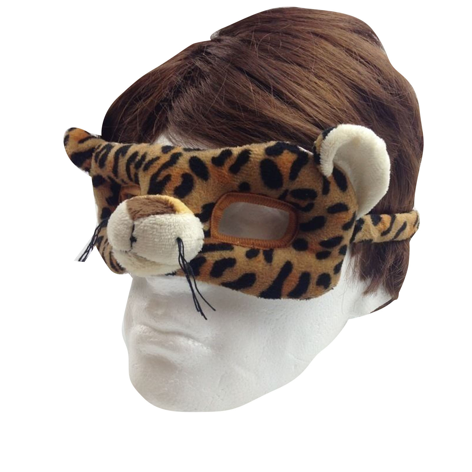 V563-BR-ANIMALFACEMASK-LEOPD-202503052140-00 ANIMAL EYE MASK Head Face Halloween Costume Party Prop Novelty Toy Fancy Dress - Image 1
